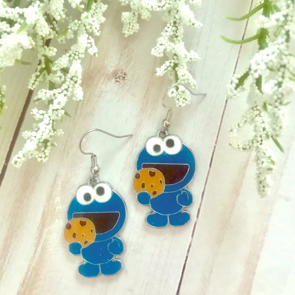 Cookie Monster Earrings